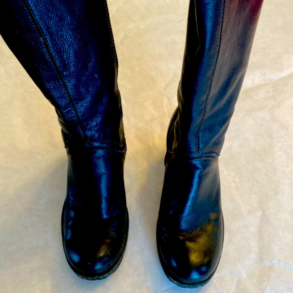 BOC black leather boots size 9